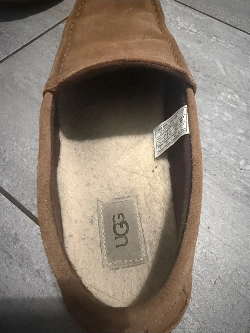UGG Men's Slip-On Suede Loafers - Chestnut Brown